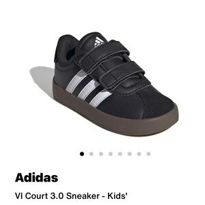 Adidas Toddler Black and White Sneakers